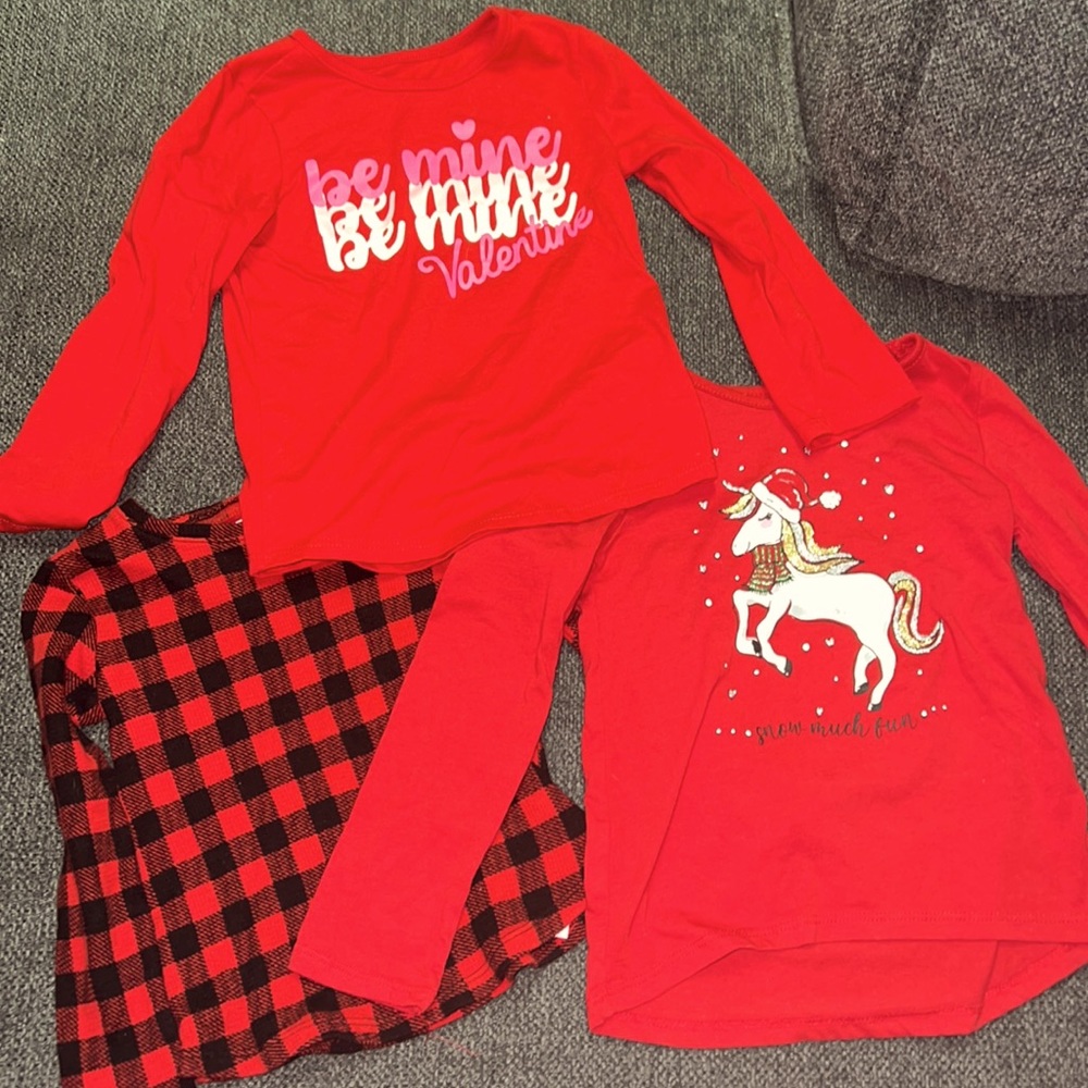 4T long sleeve shirts all together
